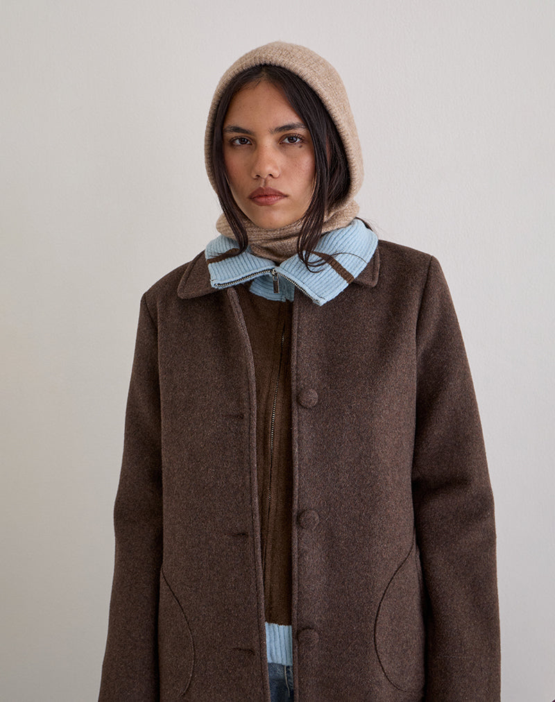 Bild von Bonnet Hat in Knit Beige