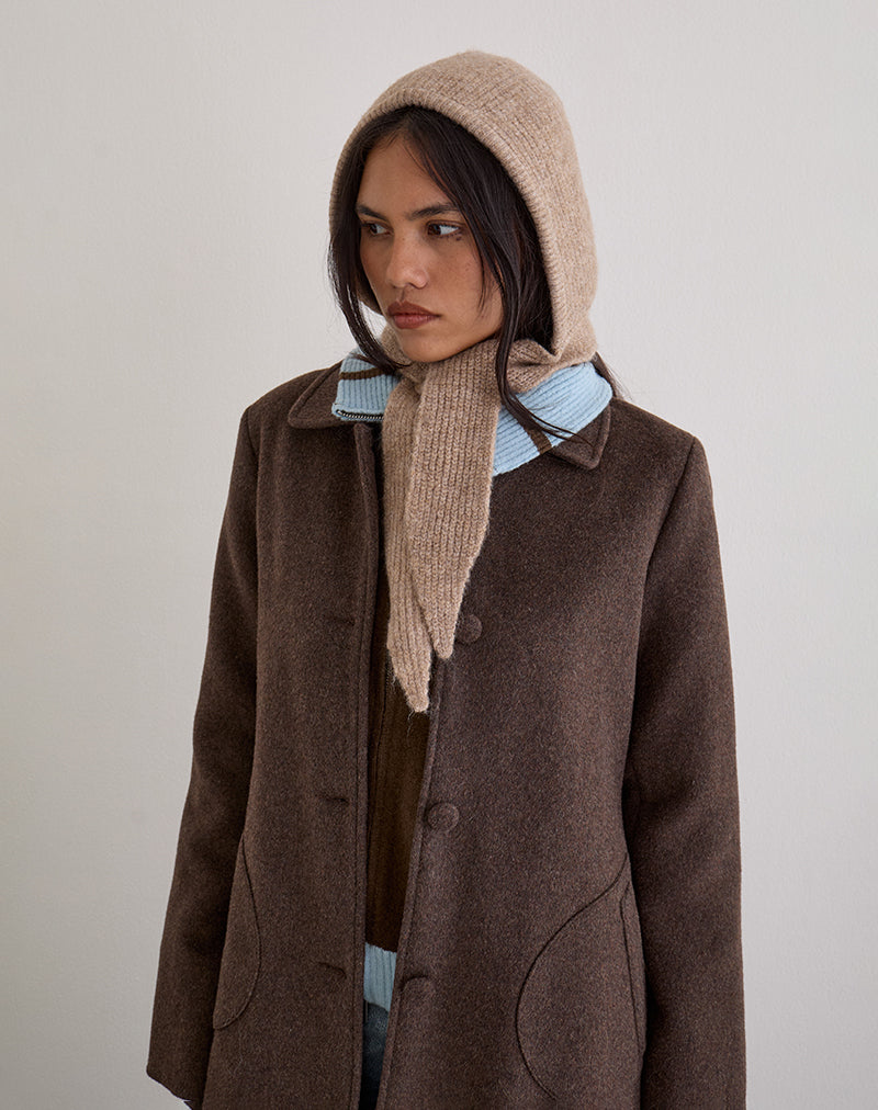 Bild von Bonnet Hat in Knit Beige