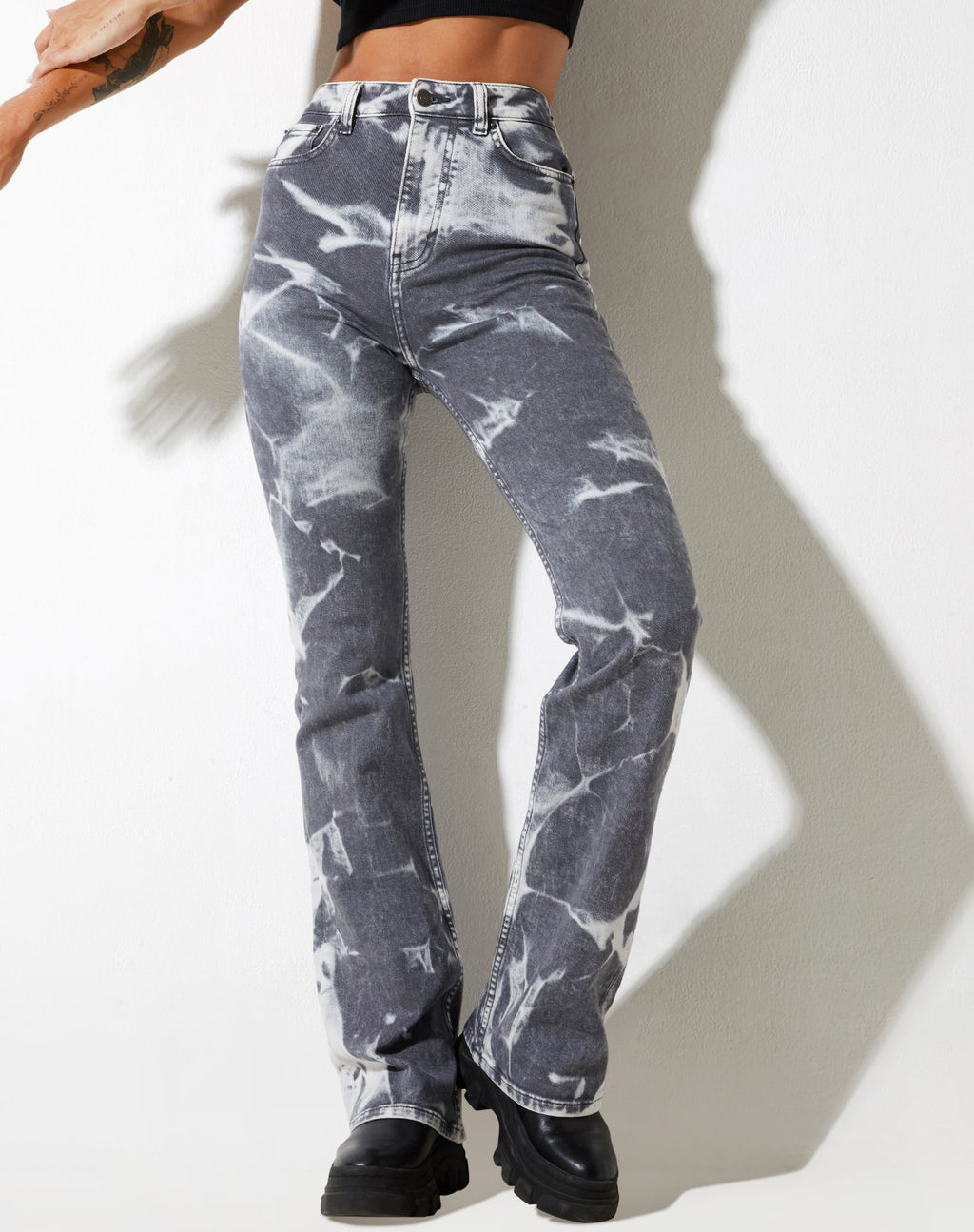 Bootleg Jeans in Laser Smoke Grau