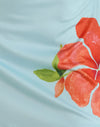 Blau mit oranger Blume