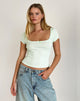 Bild von Bovillo Cap Sleeve Top in Soft Mint