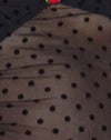 Polka Schwarzer Flock