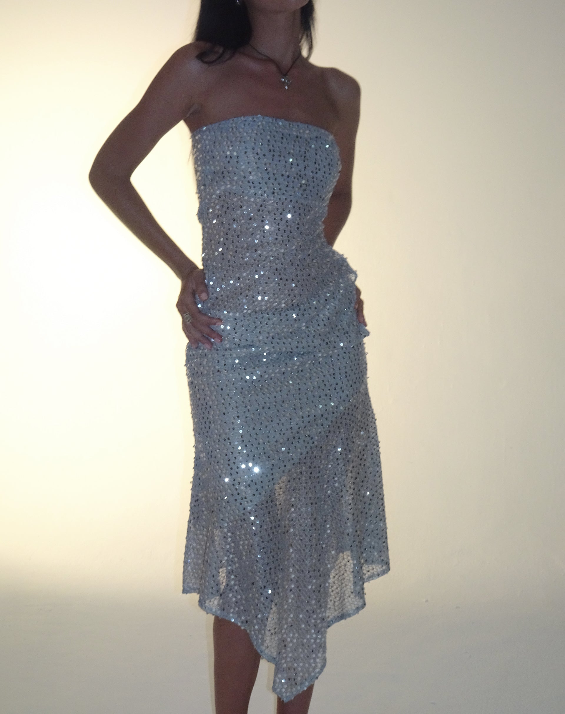 Bild von Carita Midirock aus Paillettenstrick Silber