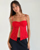 Image von Briony Top in Spitze Rot
