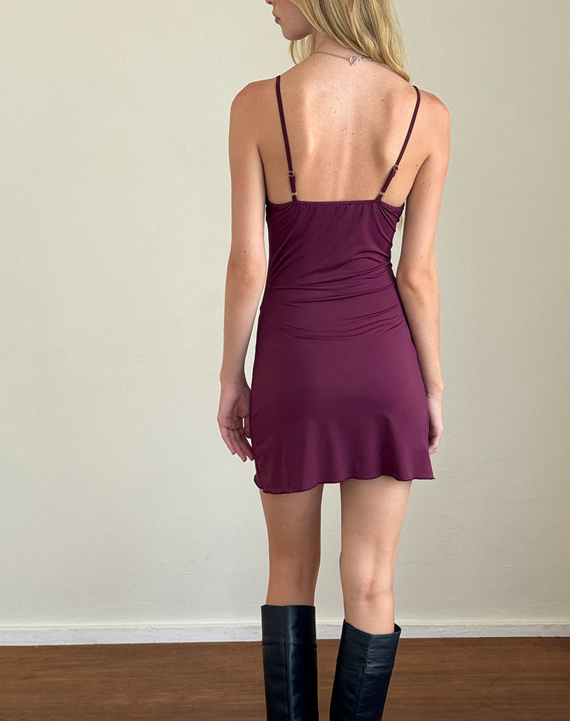 Bild von Britney Mini Dress in Smooth Slinky Berry
