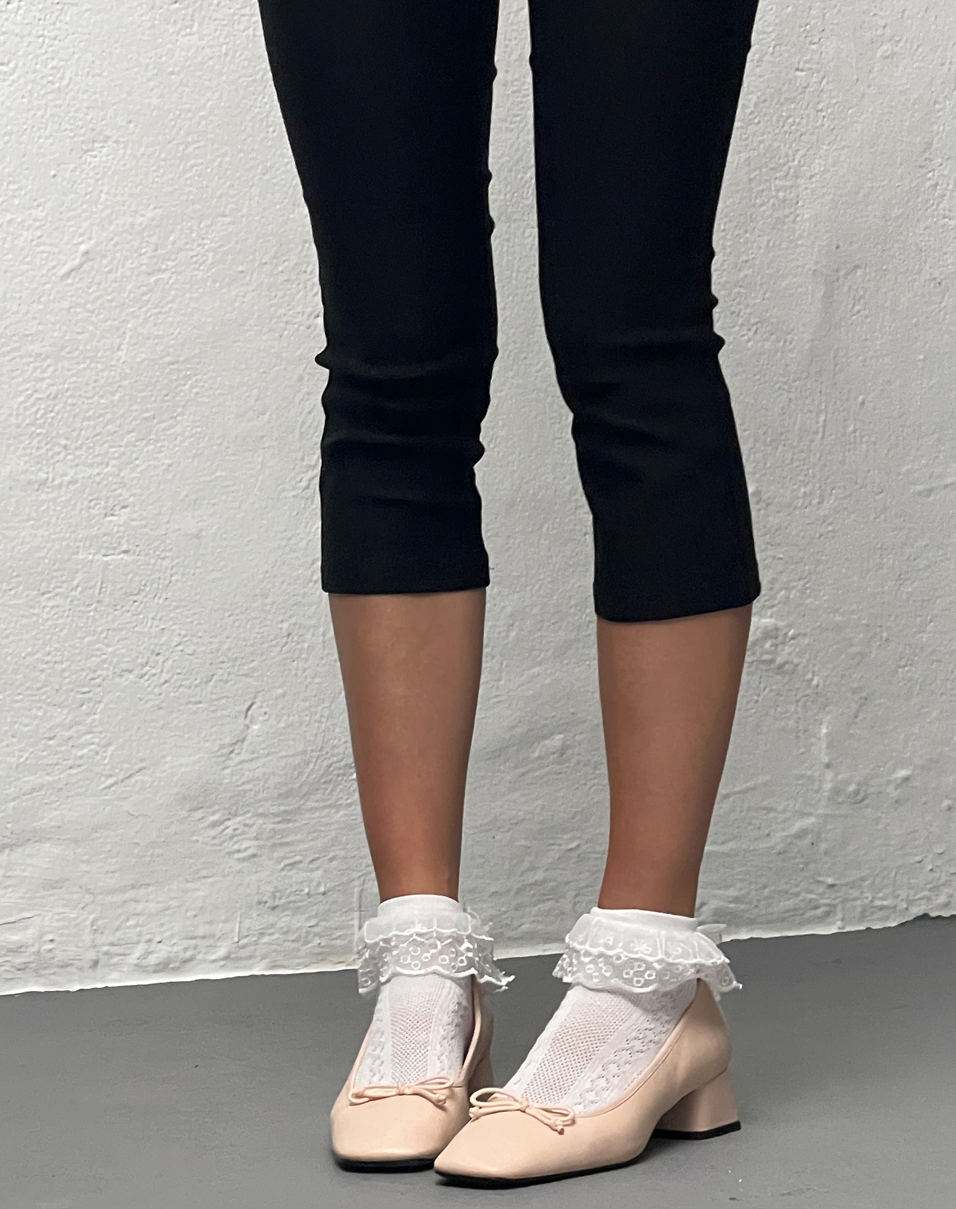 Image of Shine Capri-Hose in Schwarz Lycra