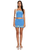 Bild von MOTEL X BARBARA Danina Mini Rock in Blau Hibiskus