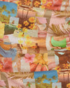  90er Jahre Tropische Collage