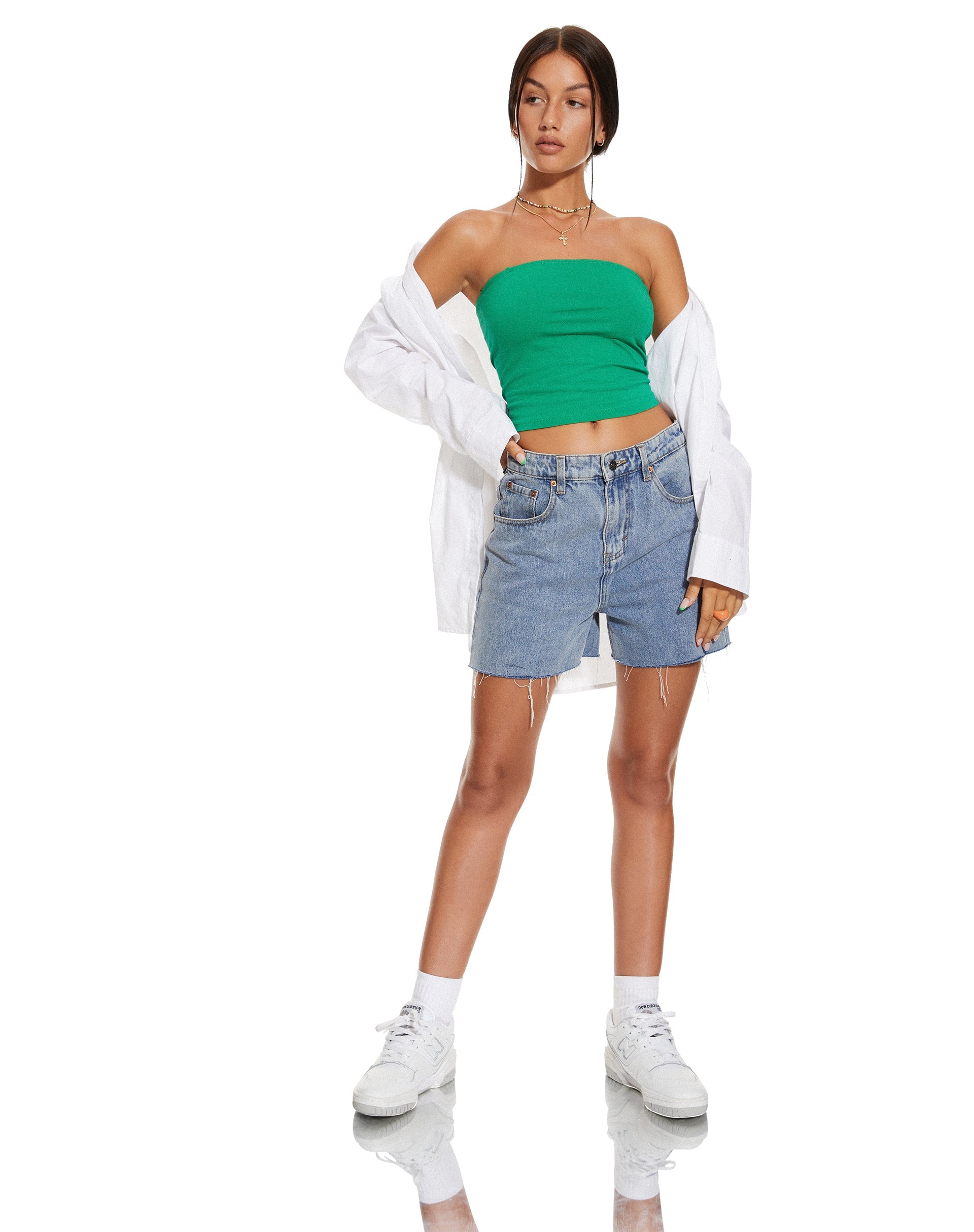 Bild von MOTEL X BARBARA Shae Bandeau Top in Bush Green