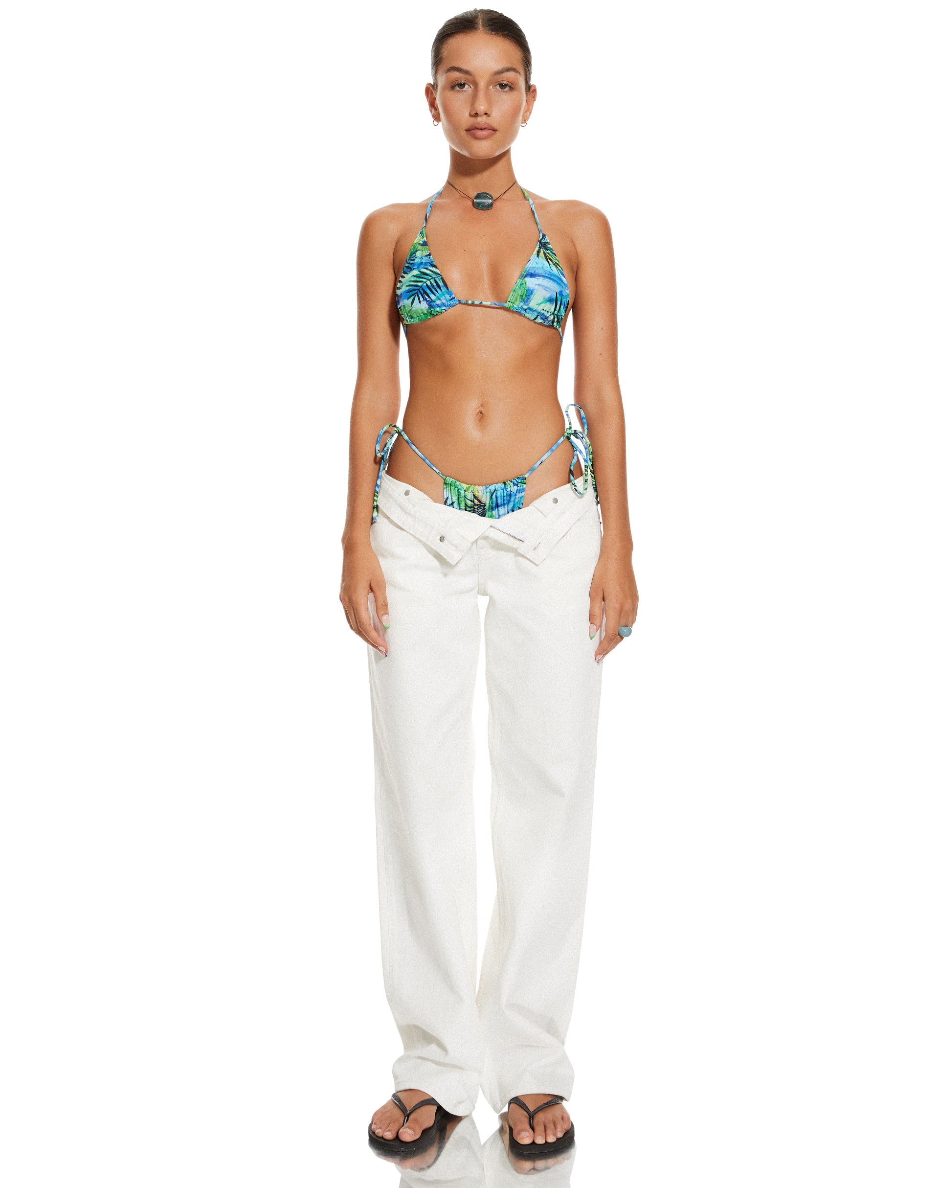 Bild von MOTEL X BARBARA Leyna Bikini Bottom in Tropical Palm