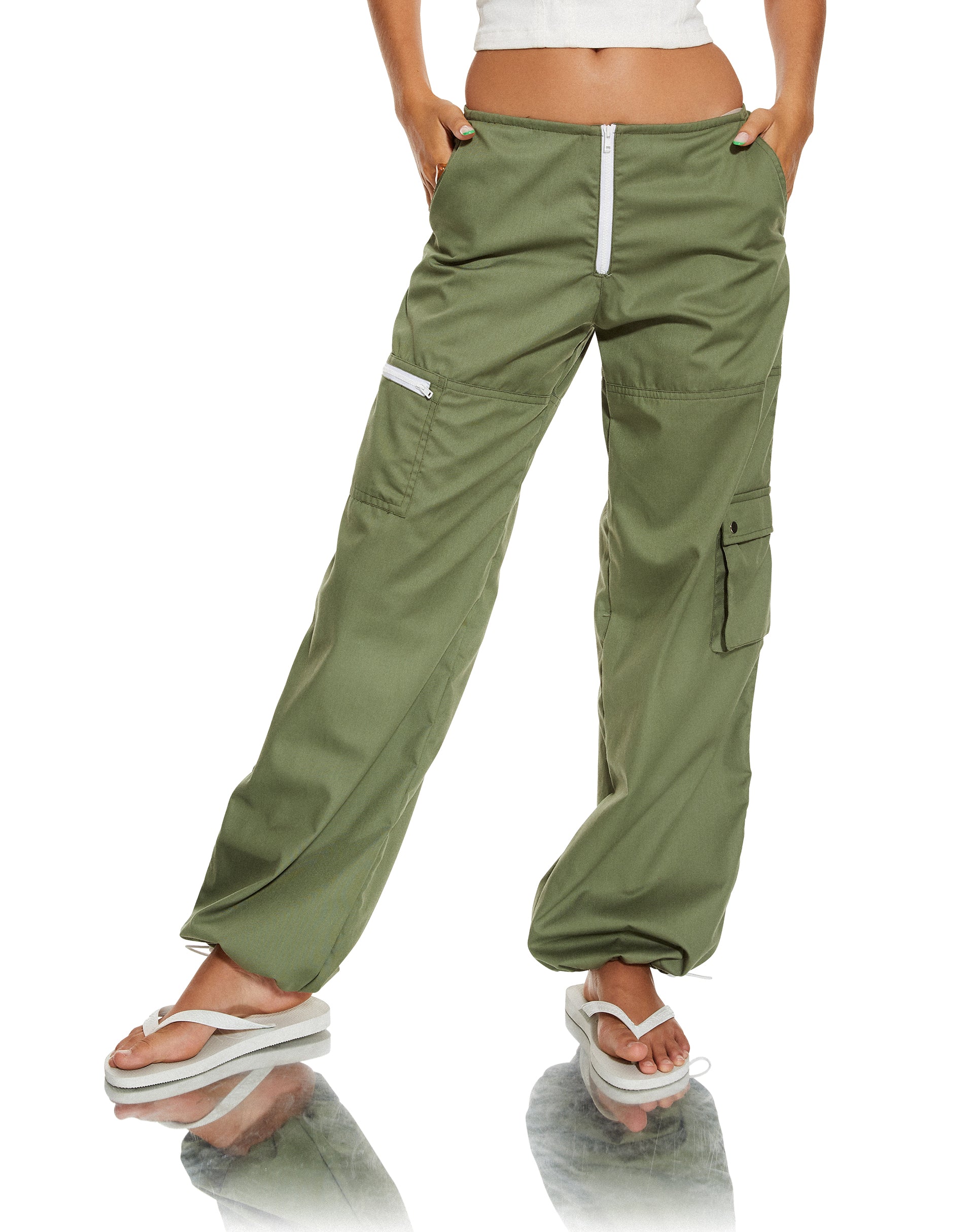 Abbildung der Xander Cargo-Hose aus Cotton Drill Olive
