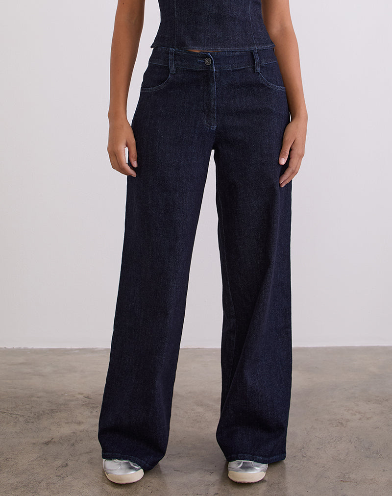 Nuvia-Hose in Chambray Indigo