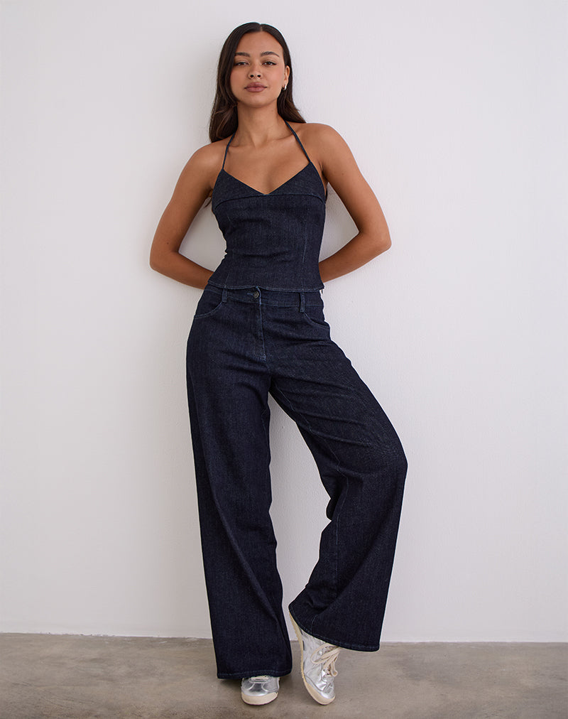 Nuvia-Hose in Chambray Indigo