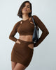 IMAGE OF Cajsa Crop Top in Kakao
