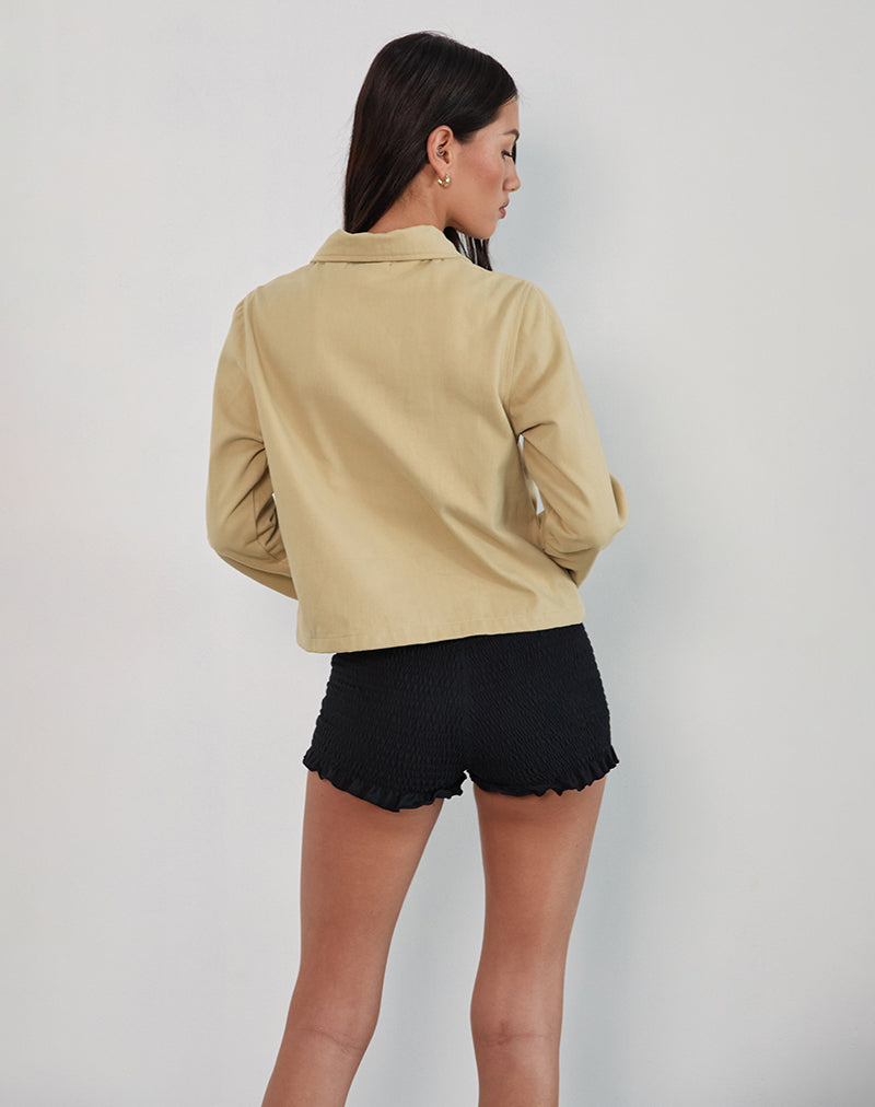 Bild von Calva Boxy Jacke in Tan
