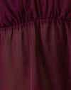 Satin Chiffon Burgund