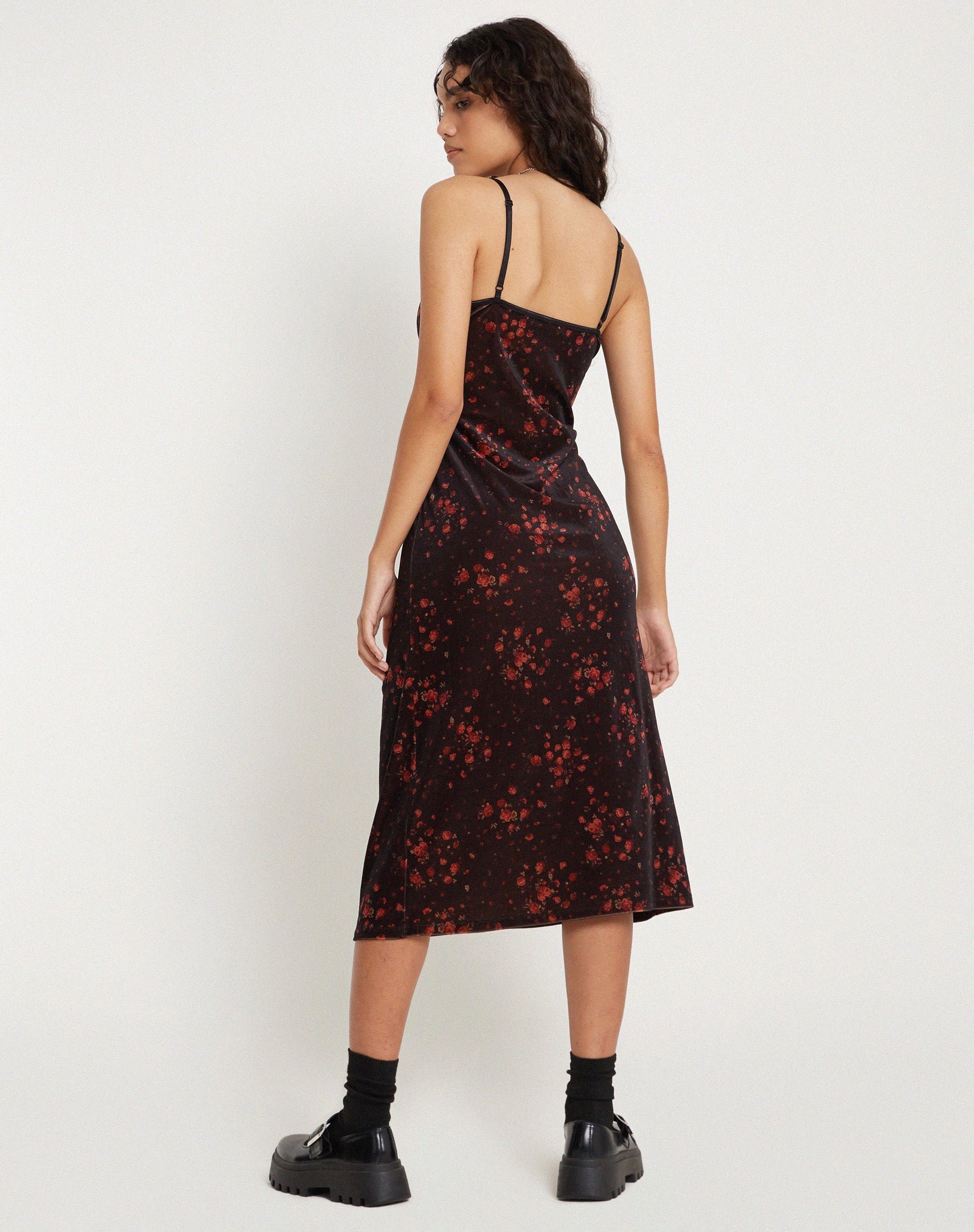 Bild von Camelia Maxikleid in Rose Cluster Velvet