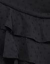 Polka Chiffon Schwarz