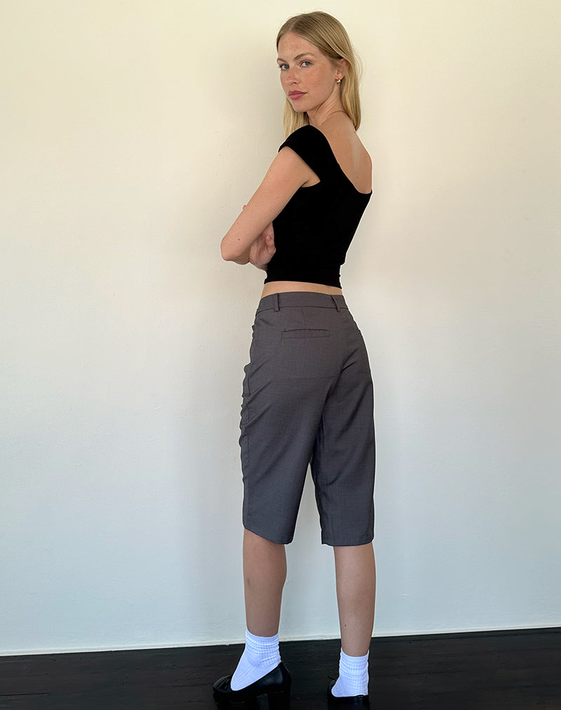 Image of Cania Korsett-Top aus schwarzem Lycra