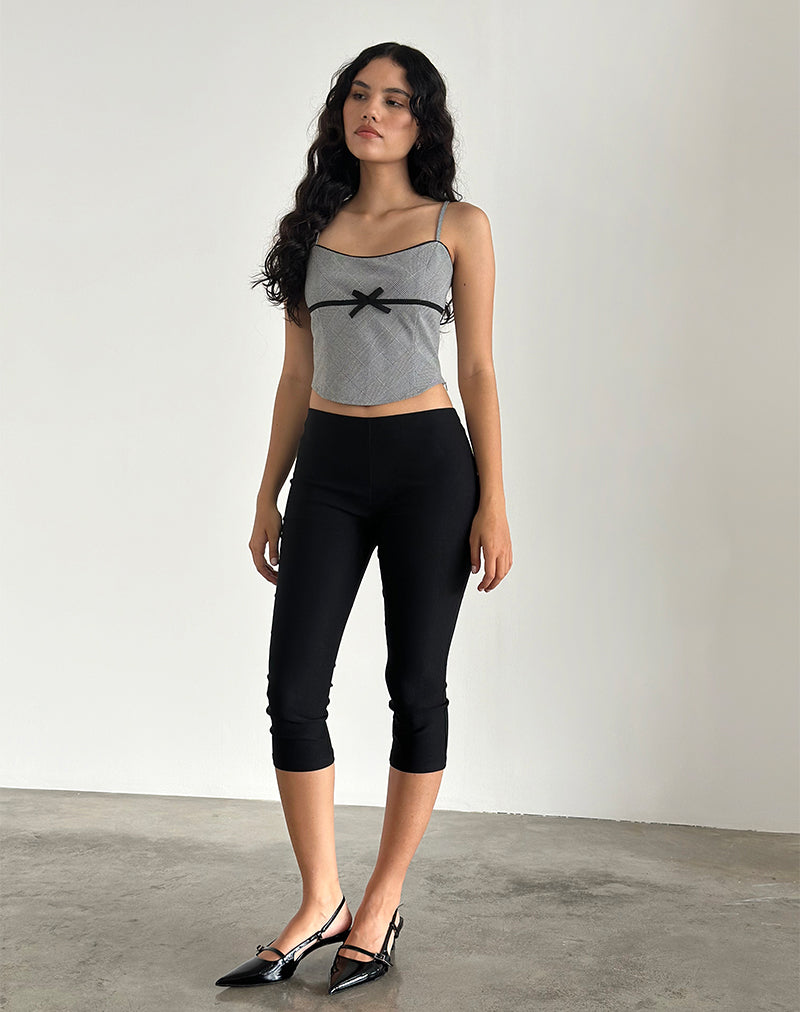 Bild von Canika Korsett-Top in Schwarz-Weiß Multi Check
