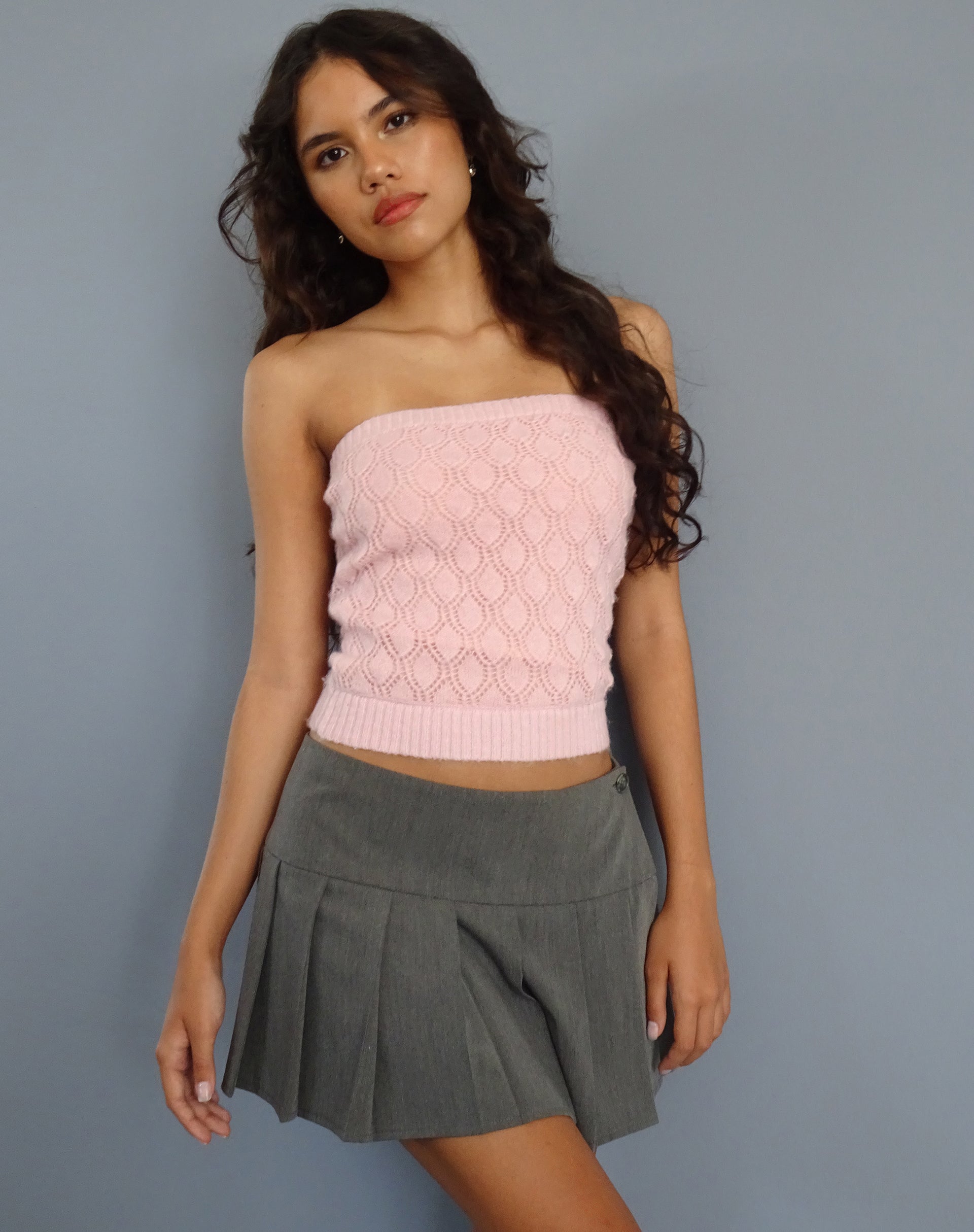 Bild von Canita Knitted Tube Top in Ballet Pink
