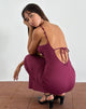 Image of Cantana Maxikleid in Burgunderrot