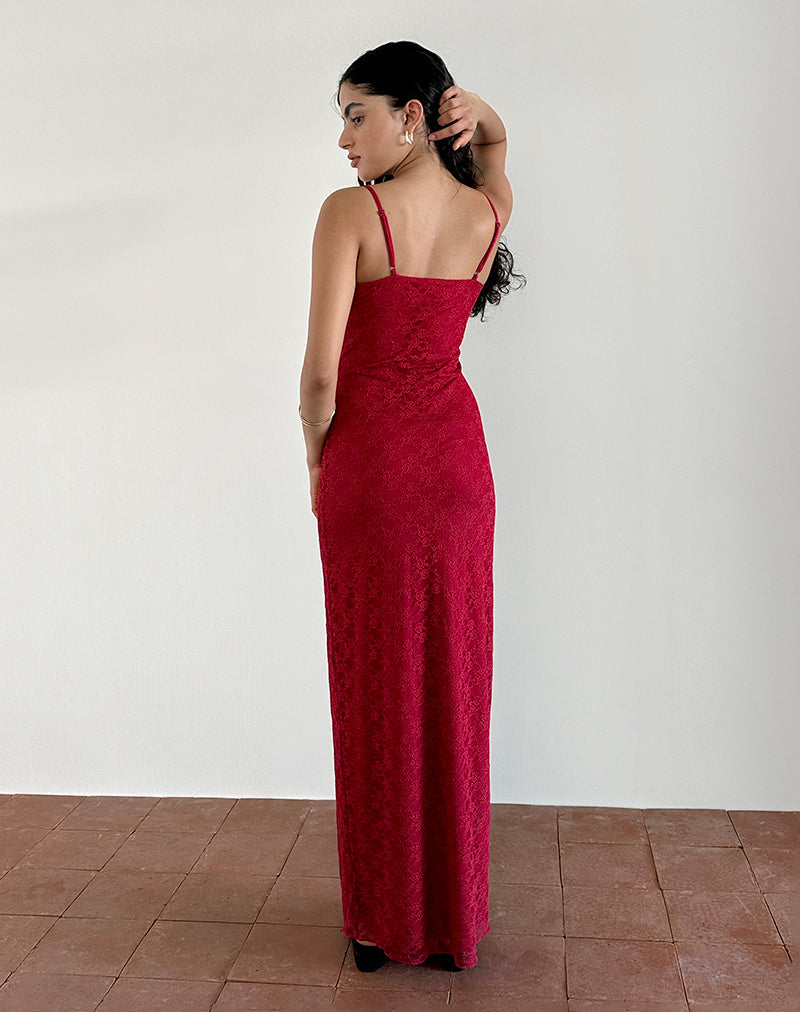 Bild von Cantha Maxikleid aus Mari Lace Rot