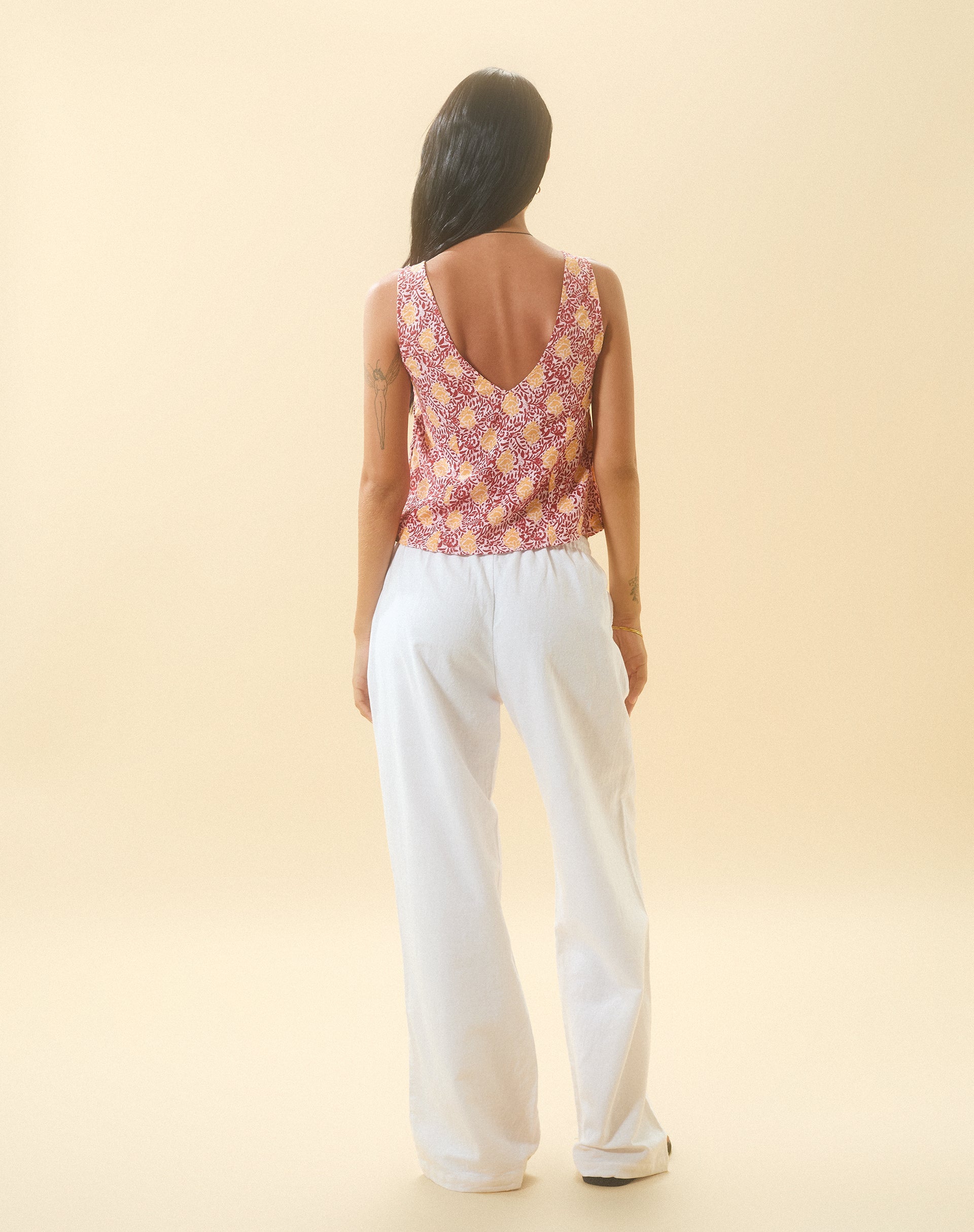 Bild von Cantika Top in Bohemian Batik Maroon Peach