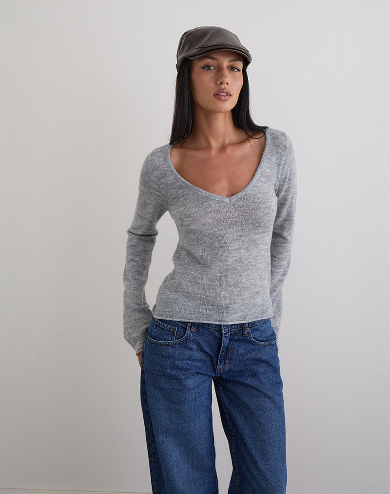 Image of Flache Kappe aus PU Dunkelbraun