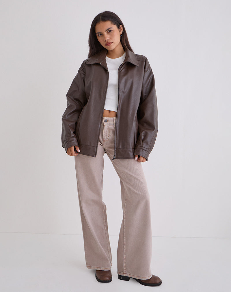 Bild von Cavita Jacke in PU Bitter Chocolate