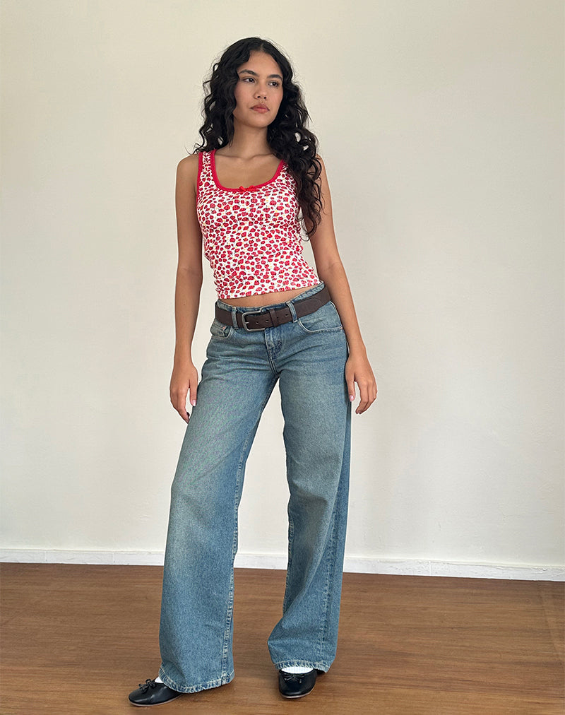 Bild von Carili Vest Top in Strawberry 2023 Print