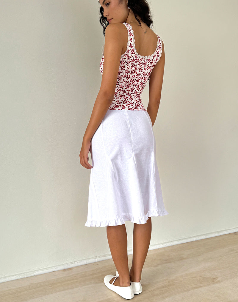Image of Carillo Top in Sommer-Erdbeere Off White