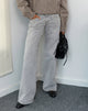 Bild von Roomy Extra Wide Low Rise Jeans in Grey Wash