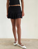 Bild von Carlota Minirock in Crinkle Jet Schwarz