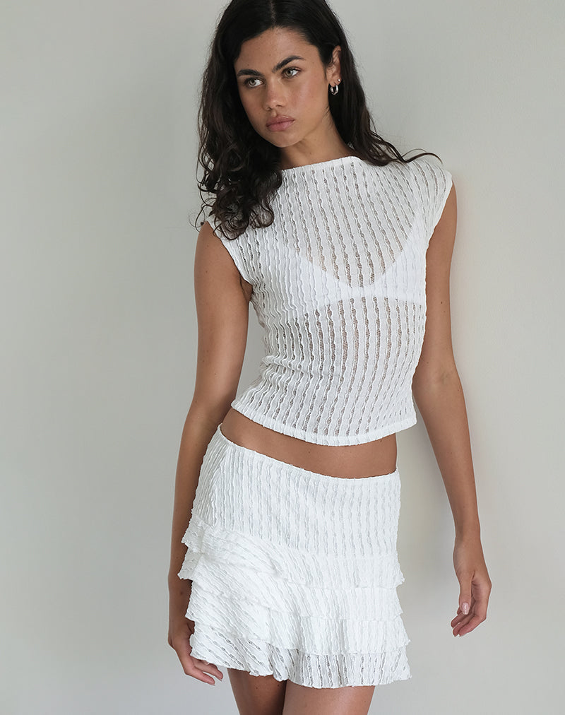 Bild von Nova Top in Crinkle White