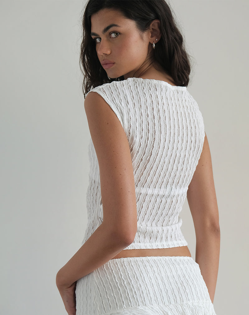 Bild von Nova Top in Crinkle White