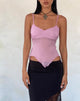 Bild von Carmeline Longline Cami Top in Shimmer Pink