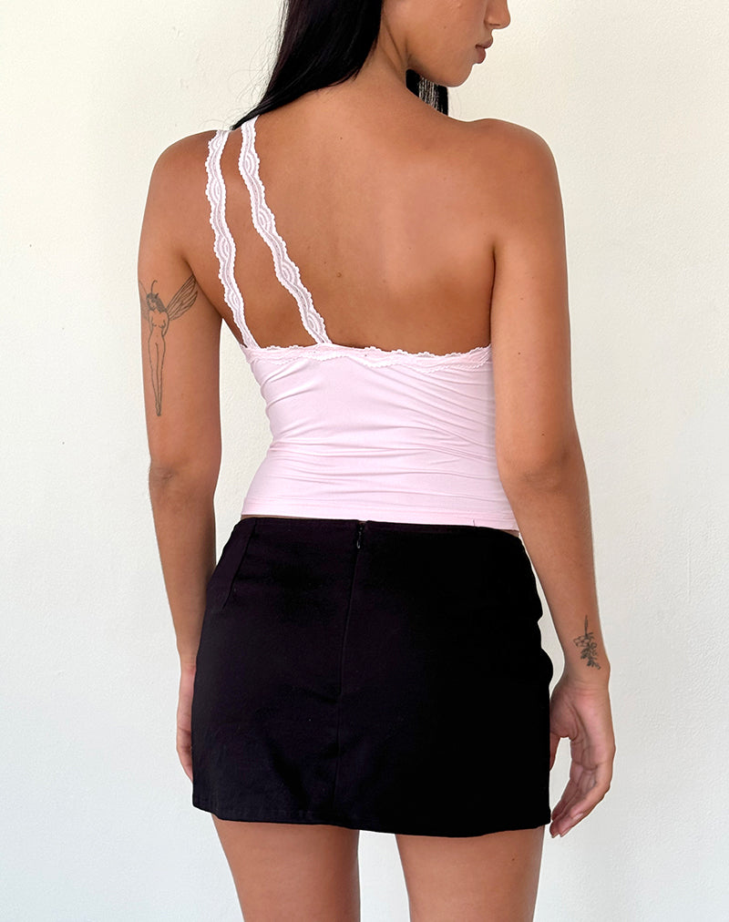 Bild von Carolina One Shoulder Top in Rosa
