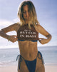 Bild von Carter Vest Top in Cocoa It's Better in Bali Slogan
