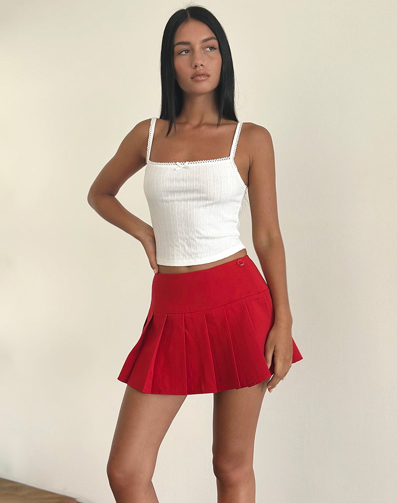 Bild von Casini Minirock in Soft Tailoring Rot