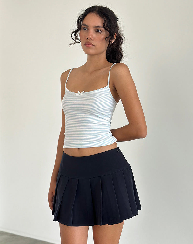Bild von Casini Plissee-Rock in Tailoring Navy