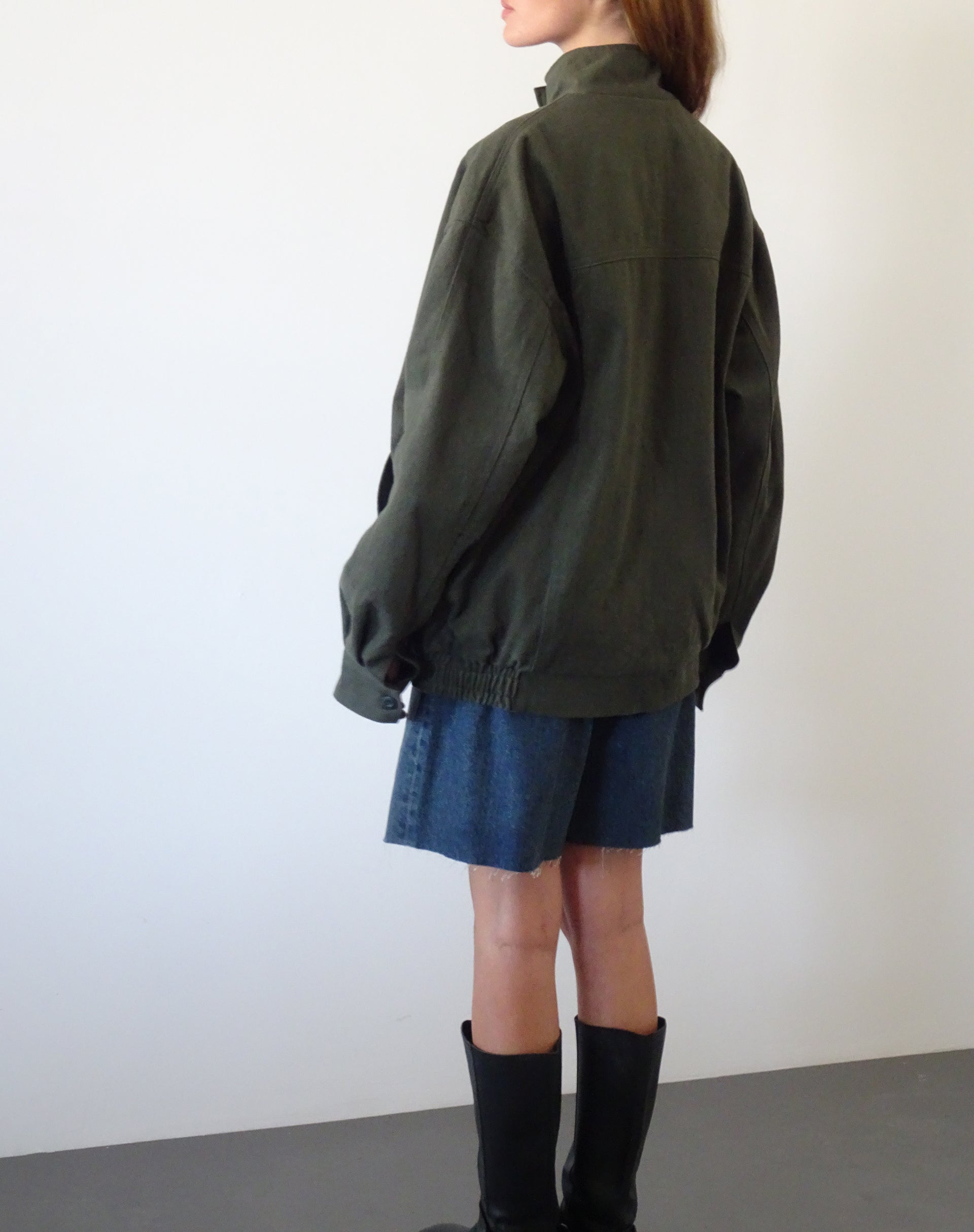 Image of Cavine Bomberjacke in gebranntem Olivgrün