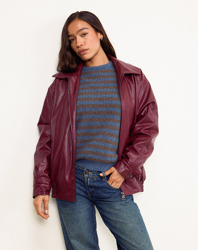 Cavita Jacke in Burgunderrot