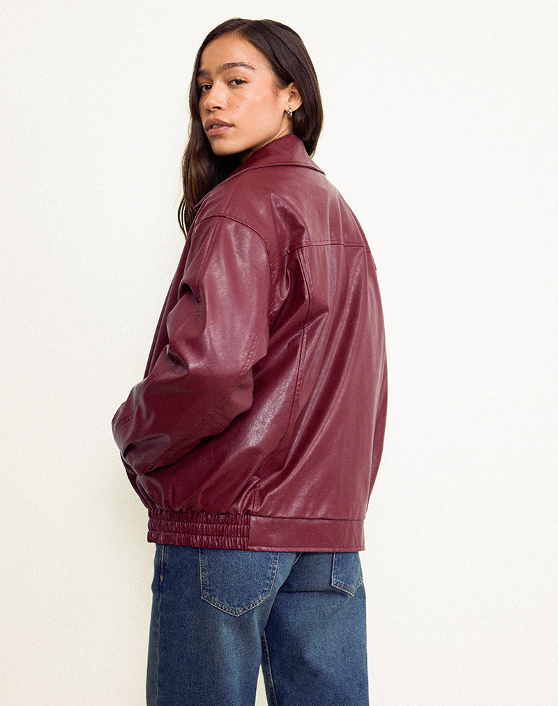 Cavita Jacke in Burgunderrot