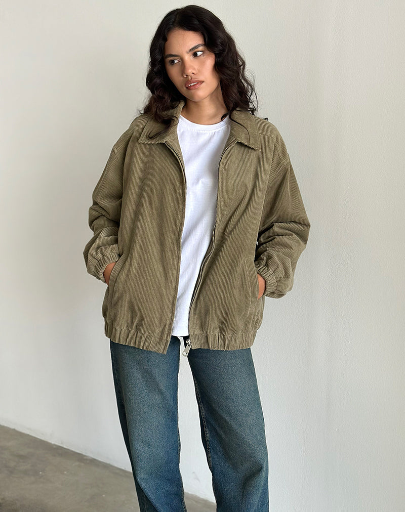 Bild von Cavita Jacke in Cord Artischocke Grün