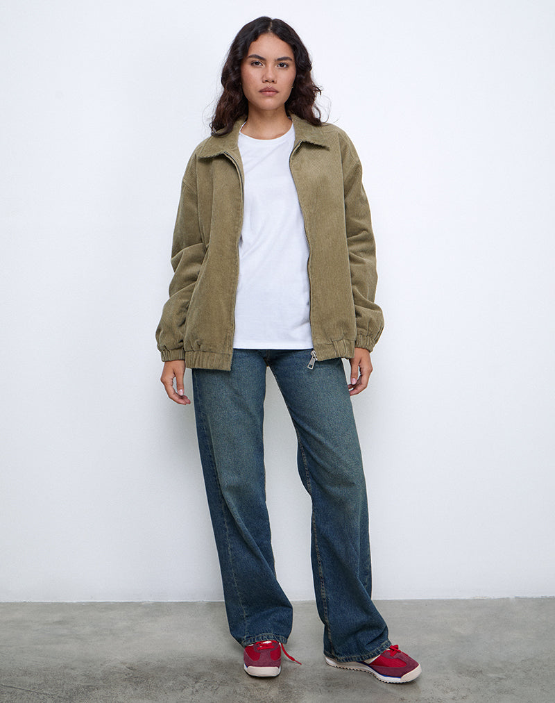 Bild von Cavita Jacke in Cord Artischocke Grün