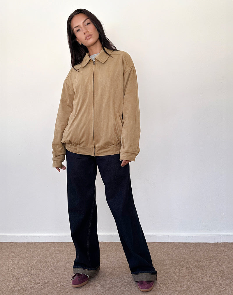Image of Cavita Jacke aus Kunstleder Tan