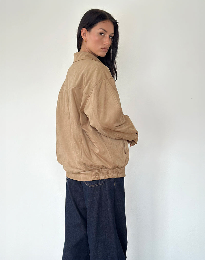 Image of Cavita Jacke aus Kunstleder Tan