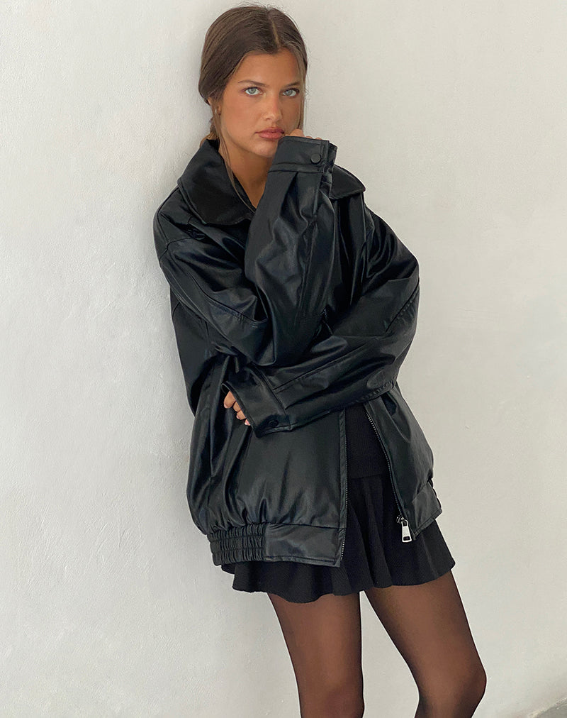 Image of Cavita Jacke aus PU Schwarz