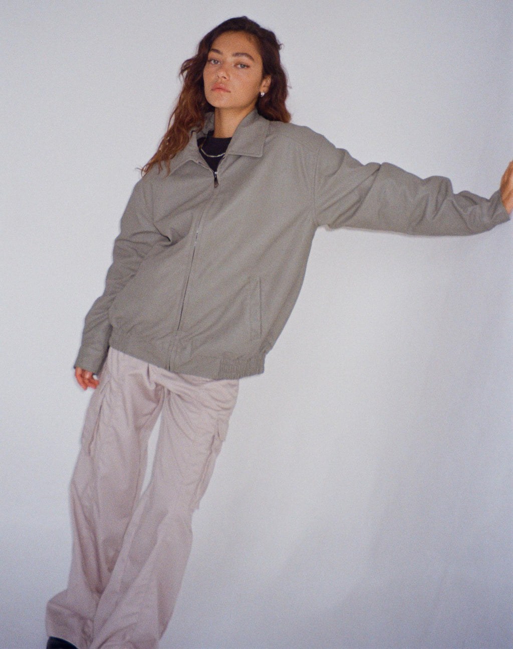 Cavita Jacke in PU Grau